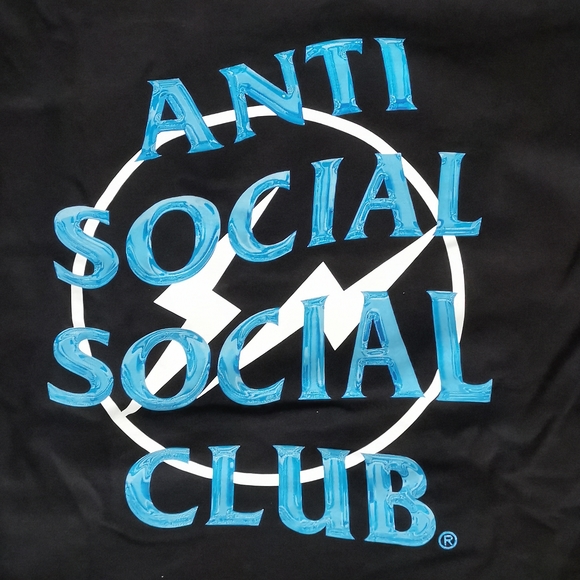 Black XL Antisocial Social Club x Fragment Hoodie - Picture 3 of 3